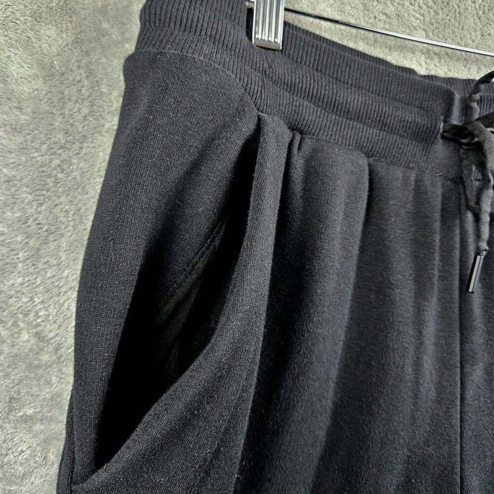 Athleta Cozy Karma M Black High Rise Zip Ankle Jogger Pants Athleisure Travel - Picture 4 of 11